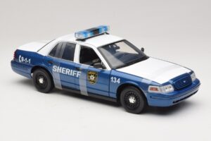 Ford Crown Victoria Police Interceptor The Walking Dead Greenlight 1:18 12957 Pressofusione — immagine 4 di 6