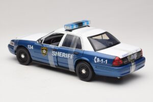 Ford Crown Victoria Police Interceptor The Walking Dead Greenlight 1:18 12957 Pressofusione — immagine 5 di 6