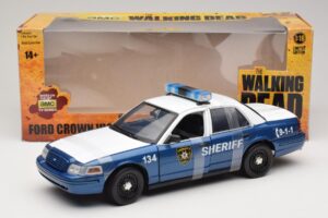 Ford Crown Victoria Police Interceptor The Walking Dead Greenlight 1:18 12957 Pressofusione — immagine 6 di 6
