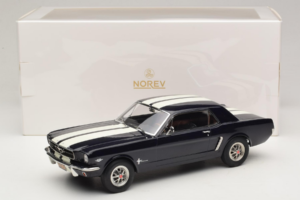 Ford Mustang Nightmist Blue Norev 1:18 182805 Pressofusione — immagine 6 di 6