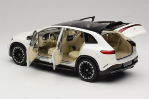 Mercedes EQS SUV X296 Manufaktur Diamond White NZG 1:18 B66960590 Pressofusione — immagine 5 di 8