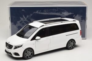 Mercedes V-Class W447 AMG Line Bianco Norev 1:18 183876 Pressofusione — immagine 8 di 8