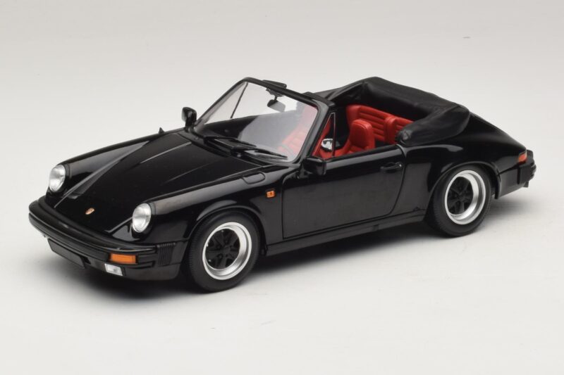 Porsche 911 3.2 Carrera Cabriolet Nero Minichamps 1:18 100063035 Pressofusione