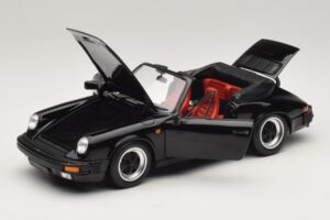 Porsche 911 3.2 Carrera Cabriolet Nero Minichamps 1:18 100063035 Pressofusione — immagine 2 di 8