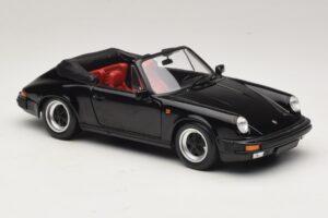 Porsche 911 3.2 Carrera Cabriolet Nero Minichamps 1:18 100063035 Pressofusione — immagine 6 di 8