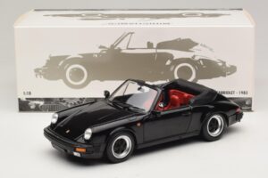 Porsche 911 3.2 Carrera Cabriolet Nero Minichamps 1:18 100063035 Pressofusione — immagine 8 di 8