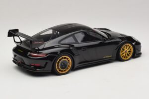 Porsche 911 992 GT3 RS Manthey Racing Nero con Cerchi Dorati Minichamps 1:18 MR-911-GT3RS-1804 Pressofusione — immagine 2 di 6