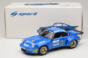 Porsche 911 RSR #6 Wallys Jeans Nurburgring 1974 Spark 1:18 18S088 Resina — immagine 6 di 6