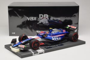 Visa Cash App RB VCARB 01 Y. Tsunoda 2024 Minichamps 1:18 117240122 Resina — immagine 7 di 7