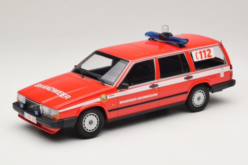 Volvo 740 GL Station Wagon Brandweer Grobbendonk Minichamps 1:18 155171795 Pressofusione