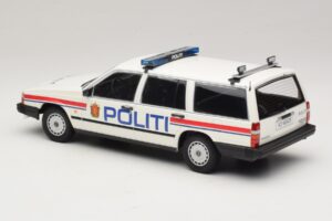 Volvo 740 GL Station Wagon Politi Norway Minichamps 1:18 155171796 Pressofusione — immagine 5 di 6