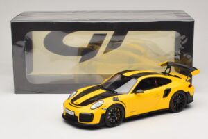 Porsche 911 GT2 RS 991.2 Nurburgring Lap Record Giallo GT Spirit 1:18 GT972 Resina — immagine 6 di 6