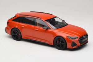 Audi RS6 C8 Avant Arancione Metallizzato Minichamps 1:18 155018012 Pressofusione — immagine 4 di 6