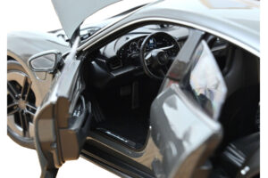 Porsche Taycan Turbo S Slate Grey Neo Norev 1:18 187654 Pressofusione — immagine 4 di 5