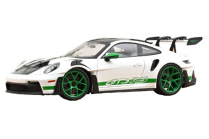 Porsche 911 992 GT3 RS Tribute to Carrera RS Bianco Python Green Norev 1:12 Porsche 911 992 GT3 RS Tribute to Carrera RS Bianco Python Green Norev 1:12 127535 Pressofusione