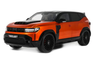 Dacia Duster Mk3 Redust Sport 4x2 Hybrid Metallic Orange Otto 1:18 OT1316 Resina