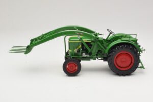 Deutz F2L 514 Trattore Caricatore Frontale Verde Minichamps 1:18 109144071 Pressofusione — immagine 3 di 6