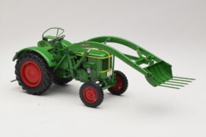 Deutz F2L 514 Trattore Caricatore Frontale Verde Minichamps 1:18 109144071 Pressofusione — immagine 4 di 6