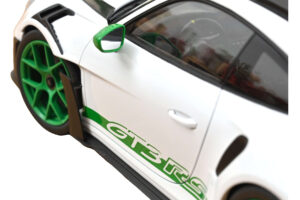 Porsche 911 992 GT3 RS Tribute to Carrera RS Bianco Python Green Norev 1:12 127535 Pressofusione — immagine 4 di 4