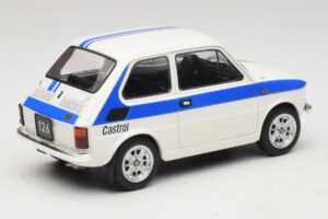 Fiat 126 Castrol Livery Bianco Blu MCG 1:18 MCG18666 Pressofusione — immagine 2 di 6