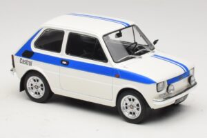 Fiat 126 Castrol Livery Bianco Blu MCG 1:18 MCG18666 Pressofusione — immagine 4 di 6