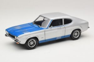 Ford Capri RS2600 Mk1 Silver Blue Minichamps 1:18 150089072 Pressofusione