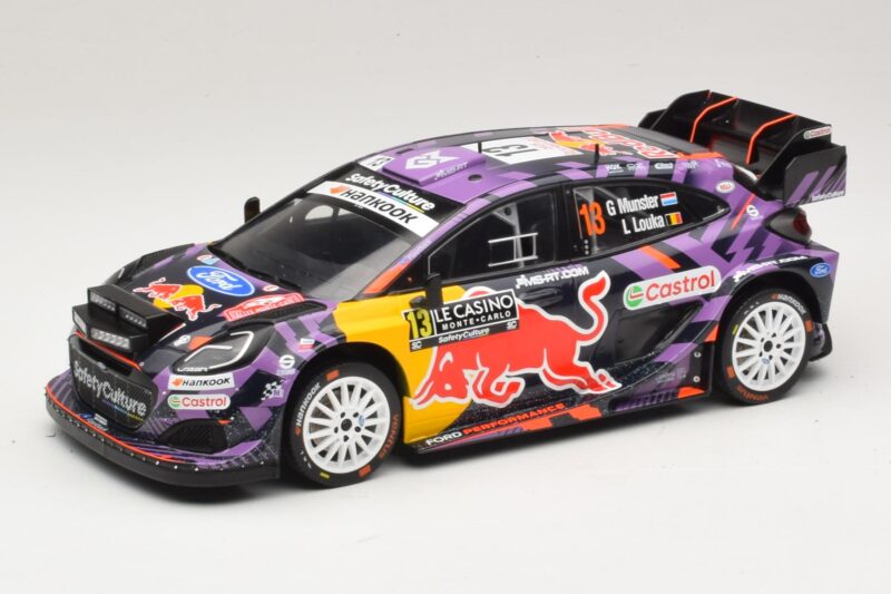 Ford Puma Rally1 #13 G. Munster / L. Louka Rally Monte Carlo 2025 IXO 1:18 18RMC231B Pressofusione