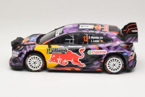 Ford Puma Rally1 #13 G. Munster / L. Louka Rally Monte Carlo 2025 IXO 1:18 18RMC231B Pressofusione — immagine 3 di 6