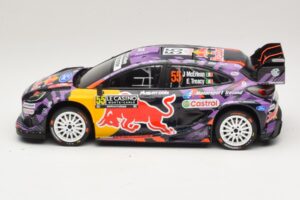 Ford Puma Rally1 #55 J. McErlean / E. Treacy Rally Monte Carlo 2025 IXO 1:18 18RMC231A Pressofusione — immagine 3 di 6