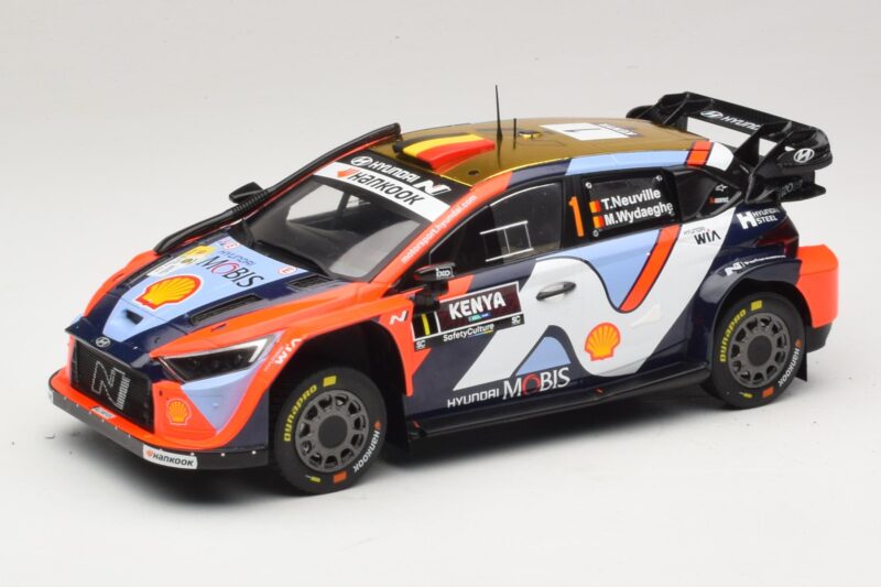 Hyundai i20 N Rally1 #1 T. Neuville / M. Wydaeghe Safari Rally Kenya 2025 IXO 1:18 18RMC247B Pressofusione