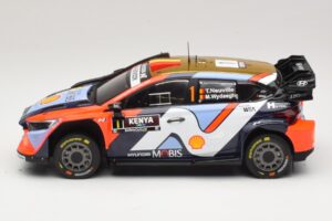 Hyundai i20 N Rally1 #1 T. Neuville / M. Wydaeghe Safari Rally Kenya 2025 IXO 1:18 18RMC247B Pressofusione — immagine 3 di 6