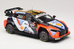 Hyundai i20 N Rally1 #1 T. Neuville / M. Wydaeghe Safari Rally Kenya 2025 IXO 1:18 18RMC247B Pressofusione — immagine 4 di 6