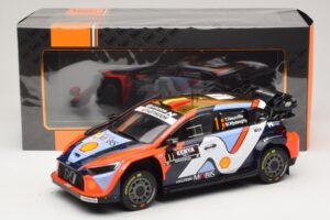 Hyundai i20 N Rally1 #1 T. Neuville / M. Wydaeghe Safari Rally Kenya 2025 IXO 1:18 18RMC247B Pressofusione — immagine 6 di 6