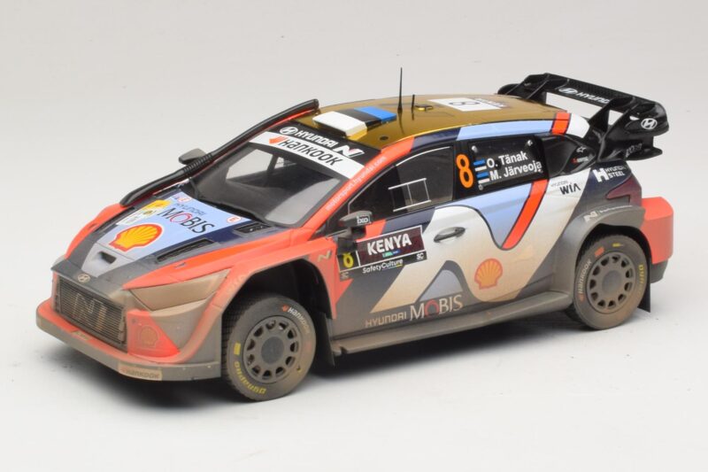 Hyundai i20 N Rally1 #8 O. Tanak / M. Jarveoja Safari Rally Kenya 2025 IXO 1:18 18RMC247A Pressofusione