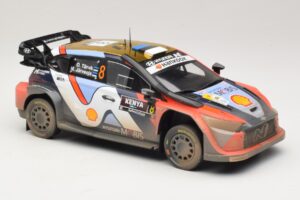 Hyundai i20 N Rally1 #8 O. Tanak / M. Jarveoja Safari Rally Kenya 2025 IXO 1:18 18RMC247A Pressofusione — immagine 4 di 6