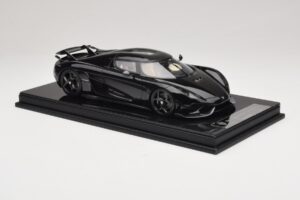 Koenigsegg Regera Nero Pacchetto Carbonio Interno Beige FrontiArt 1:18 REMC042 Resina — immagine 4 di 7