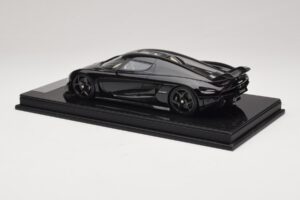 Koenigsegg Regera Nero Pacchetto Carbonio Interno Beige FrontiArt 1:18 REMC042 Resina — immagine 5 di 7