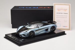 Koenigsegg Regera Blu Pacchetto Carbonio FrontiArt 1:18 F079-173 Resina — immagine 7 di 7