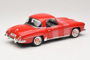 Mercedes 190 SL W121 Coupé Rosso ERTL 1:18 7465 Pressofusione — immagine 2 di 6