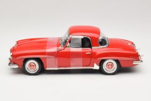 Mercedes 190 SL W121 Coupé Rosso ERTL 1:18 7465 Pressofusione — immagine 3 di 6