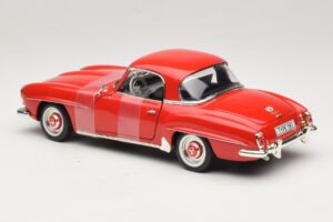 Mercedes 190 SL W121 Coupé Rosso ERTL 1:18 7465 Pressofusione — immagine 5 di 6