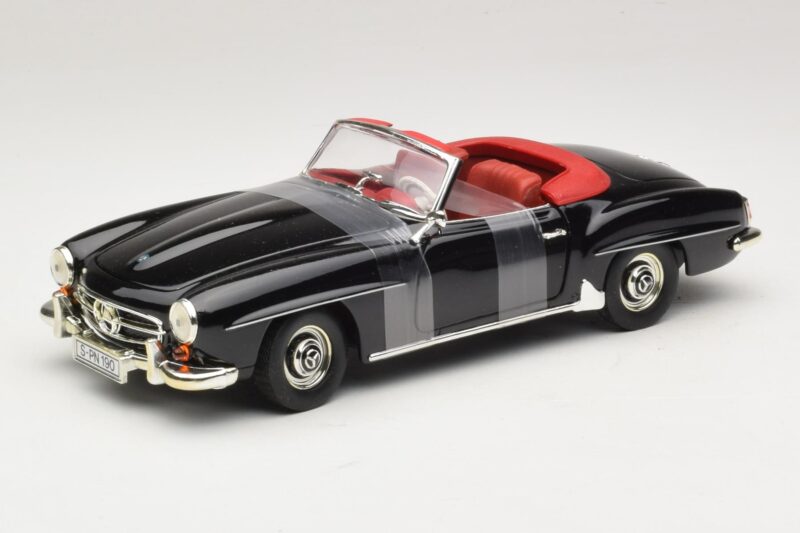 Mercedes 190 SL W121 Roadster Nero ERTL 1:18 7464 Pressofusione