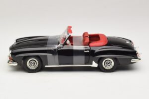 Mercedes 190 SL W121 Roadster Nero ERTL 1:18 7464 Pressofusione — immagine 3 di 6