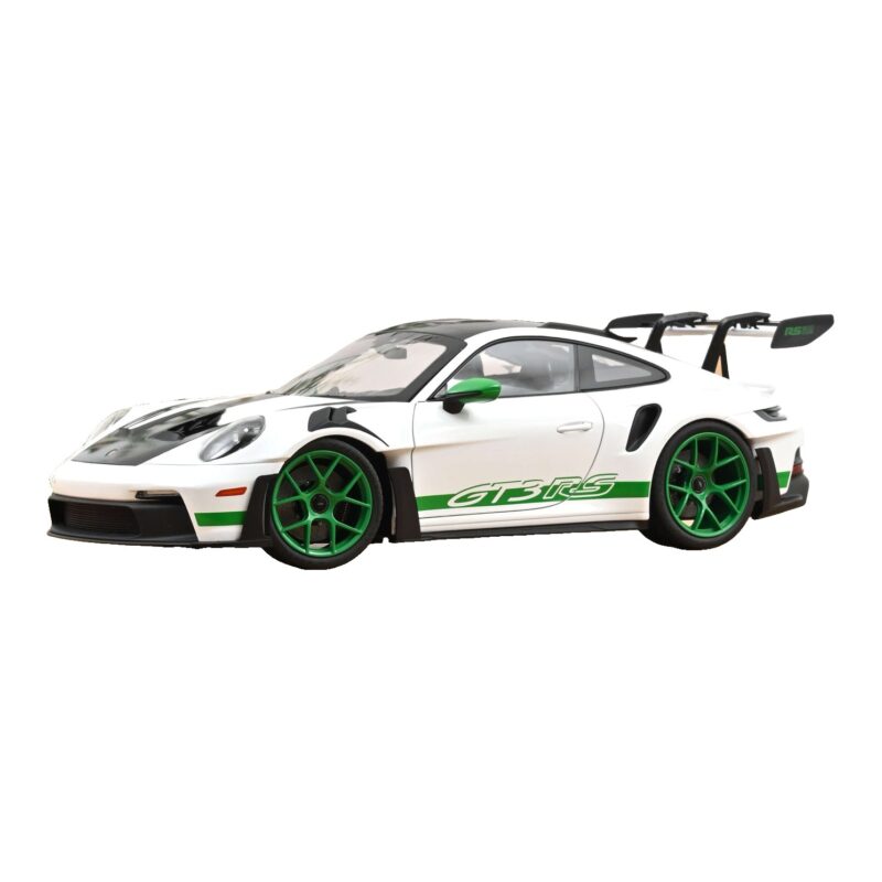 Porsche 911 992 GT3 RS Tribute to Carrera RS Bianco Python Green Norev 1:12 127535 Pressofusione