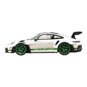 Porsche 911 992 GT3 RS Tribute to Carrera RS Bianco Python Green Norev 1:12 127535 Pressofusione — immagine 3 di 4