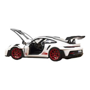 Porsche 911 992 GT3 RS Weissach Package Bianco Pyro Red Norev 1:18 187373 Pressofusione — immagine 2 di 3