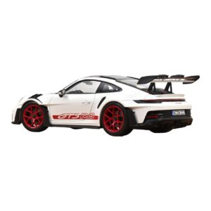 Porsche 911 992 GT3 RS Weissach Package Bianco Pyro Red Norev 1:18 187373 Pressofusione — immagine 3 di 3