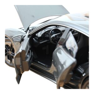 Porsche Taycan Turbo S Slate Grey Neo Norev 1:18 187654 Pressofusione — immagine 4 di 5