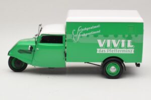 Tempo Hanseat Furgone Vivil Verde Minichamps 1:18 150099043 Pressofusione — immagine 3 di 6