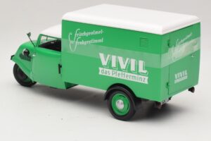 Tempo Hanseat Furgone Vivil Verde Minichamps 1:18 150099043 Pressofusione — immagine 5 di 6